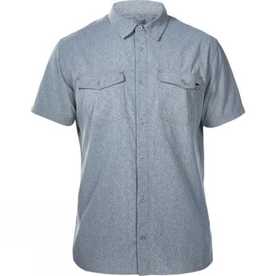 Camisa Berghaus Explorer 2.0 Manga Corta Hombre - Gris - Chile FCM586491